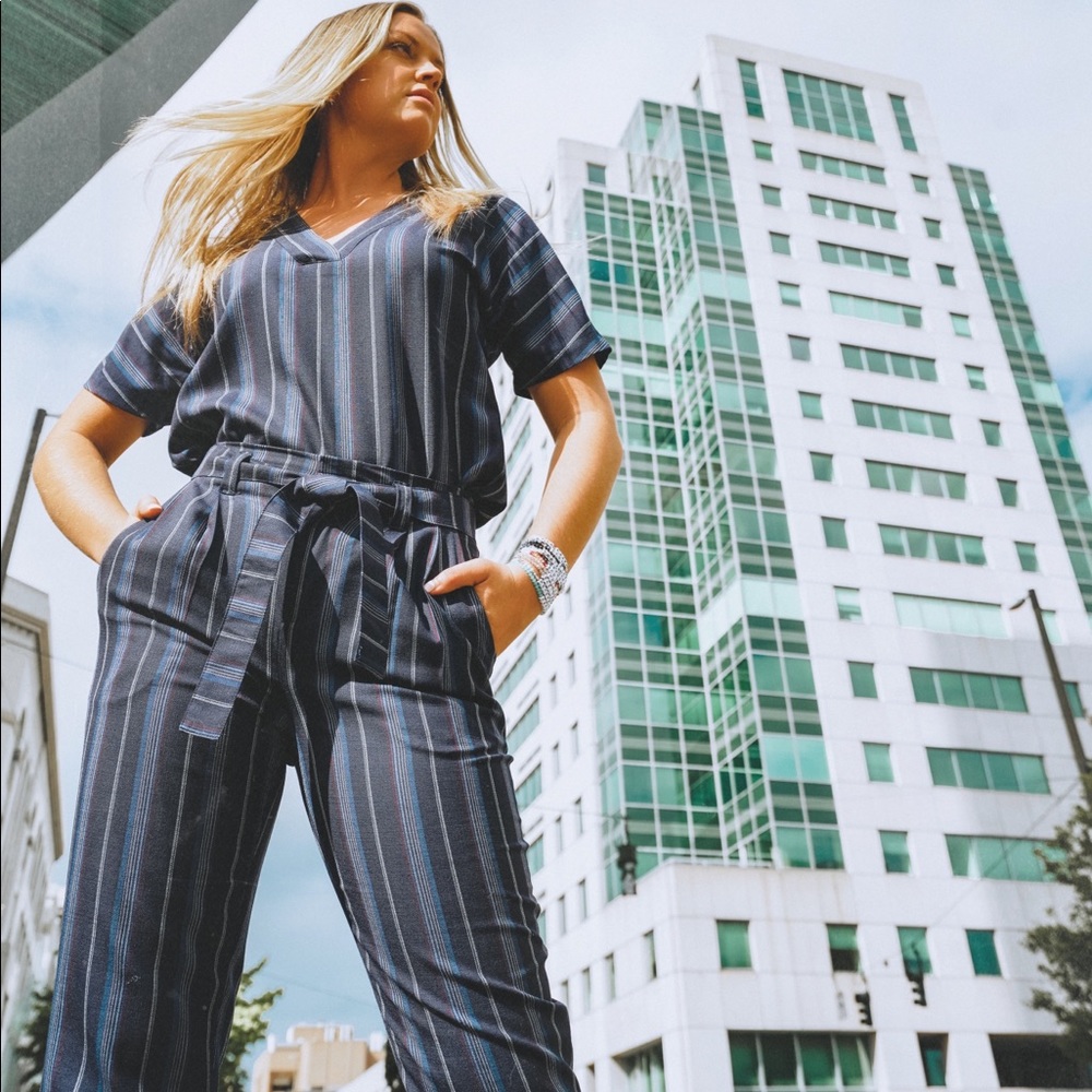 Navy blue Pendleton two piece set